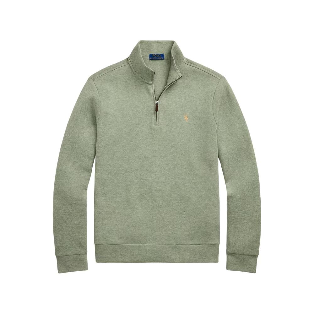 Polo Ralph Lauren Double-Knit Mesh Quarter-Zip Sweatshirt Size Large